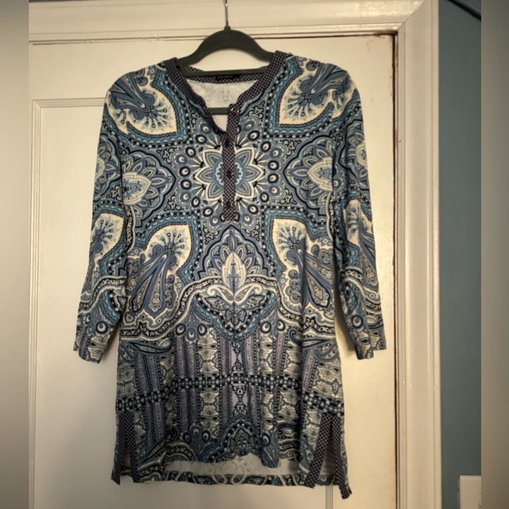 J McLaughlin Tunic Top Size L